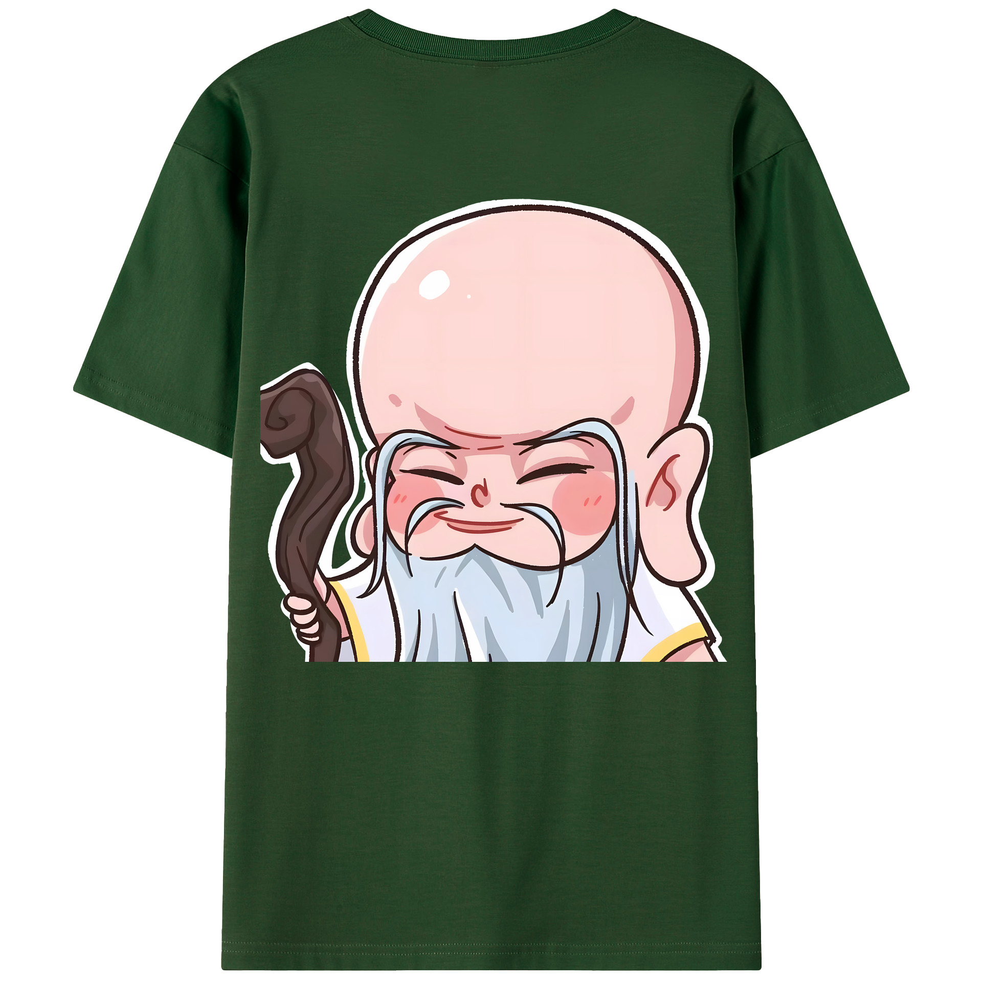 （画像用） Ne Zha 2 ナタ 魔童の大暴れ 綿100％半袖Tシャツ（背面プリント）